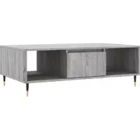 The Living Store Table basse Gris Sonoma 104x60x35 cm Bois composite