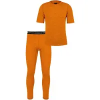 Normani Survêtements orange chiné / noir / blanc