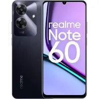 Realme Smartphone Note 60 en color Marble Black con pantalla de 6.74" 90Hz HD+, 720 x 1600 píxeles, 6GB RAM + 128GB y CPU Octa-core