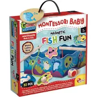 Lisciani Wooden Magnetic Fishing Set 32 Pieces Multicolore Enfants