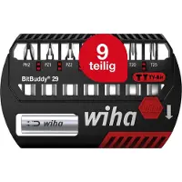 Wiha 42137 Jeu d'embouts BitBuddy embout TY de 29 mm - Phillips - Pozidriv - TORX - 8 pcs - 1/4"