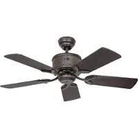 CasaFan Ventilateur de plafond DC, Eco Elements BA, classique 103 Cm Gris brun antique, pales Noyer et Hêtre, télécommande, CASAFAN