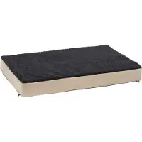 Kerbl Matelas pour chiens en mousse à mémoire de forme 80 x 50 cm Beige et gris 80326