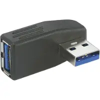 Renkforce Adaptateur USB 3.0 A mâle vers A femelle 90° latéral vers la droite