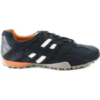 Geox Baskets basses 'Snake' bleu marine / orange / blanc