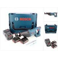 Bosch GSA 18 V-LI Professional 18 V Scie sabre sans fil avec boîtier L-Boxx + 2x Batteries GBA 5,0 Ah Li-lon + Chargeur