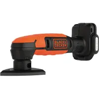 Black & Decker BLACK+DECKER BDCDS12N-XJ Ponceuse de Détail sans Fil, 12 V, Noir