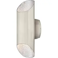 WESTINGHOUSE Carson, Applique d'extérieur, Acier brossé, Nickel, Plastique, IP44, Façade, Résistance aux intempéries