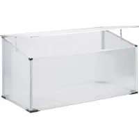 Relaxdays 10022823_0 Frühbeet Kunststoff 100,0 x 50,0 x 50,0 cm transparent