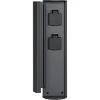 Lucide Poteau d'alimentation électrique à 2 prises x 2000 W, verrouillable POWERPOINT