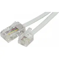 Exertis Connect Telefonkabel, weiss, 7,0 m