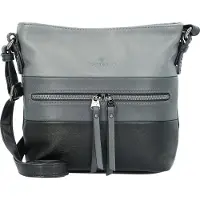 Tom Tailor Sac à bandoulière 'Ellen' bleu-gris / gris / noir