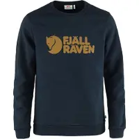 Fjällräven - Sweat en coton biologique - Fjällräven Logo Sweater M Dark Navy pour Homme en Coton - Taille L