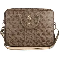 GUESS Etui luxe pour Macbook et portable de 16 pouces marron bandoulière