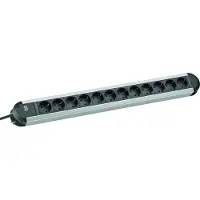 Bachmann PRIMO Multiprise 12x contact de protection, aluminium, 1,75 m