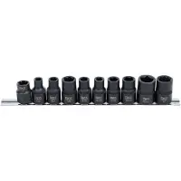 Bgs 2560 Douilles spéciales pour l'automobile 3 - 5 - 6 - 10 pans, 10 pcs.