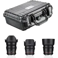 Samyang Basic Set Sony E Dslr Lens Argenté