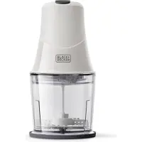 Black & Decker BXCH260E hachoir électrique 0,5 L 260 W Transparent, Blanc