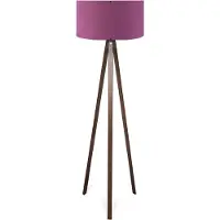 Opviq , AYD-2955, Lampadaire, Violet, bois, 21 x 38 x 140 cm