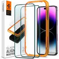 Spigen Protection d'écran en verre trempé GLAStR Fit 2 Paquets + Applicator Apple iPhone 14 Pro