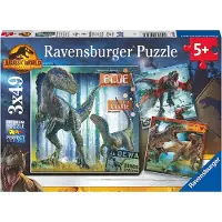 Ravensburger - Puzzle T-Rex Jurassic World 3x49 pcs