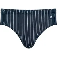 Mey Heren Maillot de bain bleu foncé / blanc