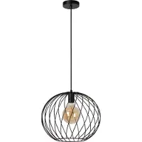 Lucide Lampe suspendue en métal Ø40cm noir DANZA 1xE27 40W