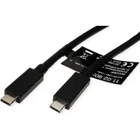 Roline 11.02.9055-10 Câble USB 3.2 Gen 2 (3.1 Gen 2) 2 m USB C Noir
