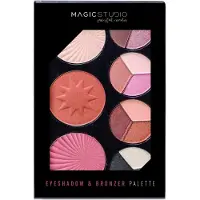 Magic Studio Fard à paupières - - Palette 12 teintes - Pigments intenses - Compacte - Pratique pour voyages