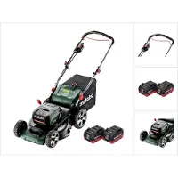Metabo RM 36-18 LTX BL 46 Tondeuse à gazon sans fil 36 V (2x 18 V) 46 cm brushless + 2x Batteries 10,0 Ah - sans chargeur