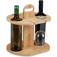 Relaxdays Butler de vin (2 bouteilles, 30 x 25 x 30.50 cm)