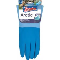 Spontex en coton, revêtement : latex naturel, couleur : bleu, taille : 9 (9)