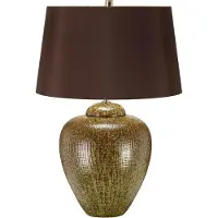 Elstead Lighting Oakleigh Park Lampe de table E27 Vert, marron Marron (E27)