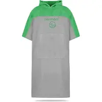 Normani Peignoir long 'Kuta' gris / vert