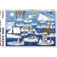 Piatnik 5554 - Gunga - Alltag in der Antarktis, puzzle, 1000 pièces (édition FR)