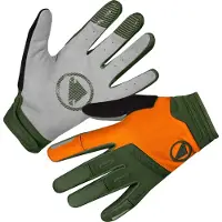 Endura Singletrack Gloves Vert,Orange S Homme