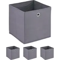 Relaxdays 4x boîte de rangement (4x, 30 x 30 x 30 cm)