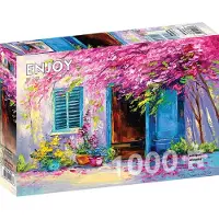 Enjoy Puzzle 1000 pièces Enjoy – Cour en fleurs