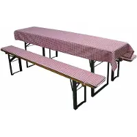 Gardamo Coussins pour ensemble de chapiteau 3pcs, rouge-blancá L33101