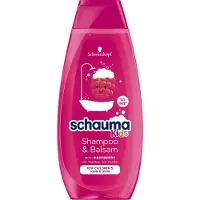 Schwartzkopf Schauma - Shampooing &Balm nourrissant pour cheveux secs pour enfants Raspberry 400ml (Shampoing liquide, 400 ml)