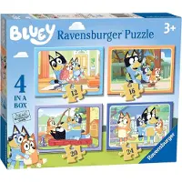 Ravensburger NOUVEAU Bluey - 4 dans la boîte (12, 16, 20, 24 pièces) Puzzles