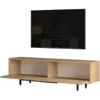 Skye Decor , On1-S, support TV, 100 % PANNEAUX DE SPANCE REVÊTUS DE MÉLAMINE, noyer, 160 x 35,5 x 45,1 cm