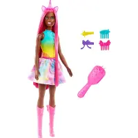 Barbie Fantasy Unicorn Doll Rose Enfants
