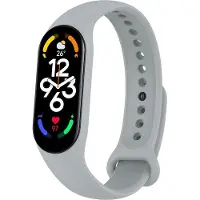Screen Guard Professional Bracelet de remplacement Xiaomi Smart Band 7 Silicone Strap (Silicone), Sangles de montre, Gris