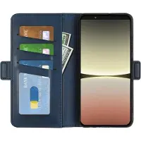 Screen Guard Professional Housse cuir Sony Xperia 5 IV CardLounge (Sony Xperia 5 IV), Coque pour téléphone portable, Bleu