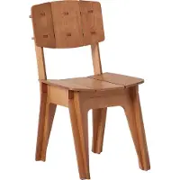 SoBuy HFST01-BR Chaise de cuisine Chaise de salle à manger Chaise de bureau Chaise de travail avec dossier Chaise d'enfant Hauteur d'assise 46cm