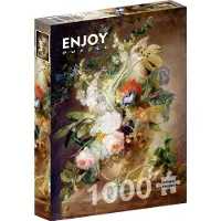 Enjoy Puzzle 1000 pièces Enjoy – Jan van Huysum : Vase avec fleurs