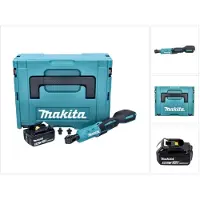 Makita DWR 180 T1J Visseuse à cliquet sans fil 18 V 47,5 Nm 1/4'' 3/8'' + 1x batterie 5,0 Ah + Makpac - sans chargeur