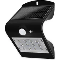 Blulaxa Applique LED solaire 48873 avec capteur, 1,5W, noir