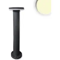 ISOLED Lampe d'allée LED Poller-3, 60cm, 12W, noir sable, blanc chaud (IP44)